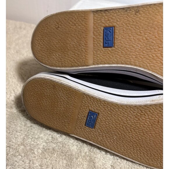 Keds Kickstart Sneakers Black Womens Sz 8 Canvas Laces Ortholite Insole WF54684 - Picture 10 of 11